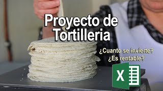 ¿CUANTO INVERTIR PARA UNA TORTILLERIA ES RENTABLE  Descarga plantilla en Excel gratis [upl. by Anatniuq]