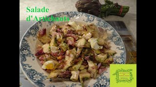 Salade dartichauts poivrade quotLes Recettes de Mamie Suzouquot [upl. by Dnaltiac]