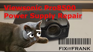 Viewsonic Pro8500 DLP Projector Repair  No Light  Power Supply Failure [upl. by Guido]