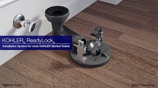 Quick Skirted Toilet Installation KOHLER ReadyLock [upl. by Erdied495]