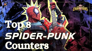 Top 8 Counters For Spider Punk MCOC [upl. by Llertnauq]