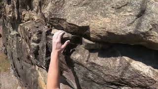 The Old Mans Brow 510a  Rock Climb Rocky Face NC [upl. by Hurwit]