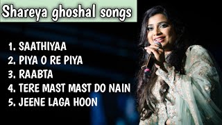 Shreya ghoshal songs  Bollywood songs  hindi songs songs music relaxing [upl. by Elleunamme]