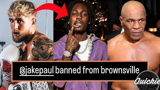 KyleRichh BANS JakePaul FROM BROWNSVILLE AFTER HE BEATS MikeTyson😳😳Quickie520 [upl. by Arman494]