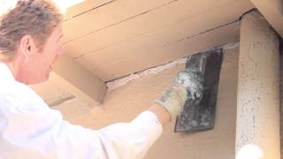 Caulking or stucco to fill cracks in eves [upl. by Ahsile]