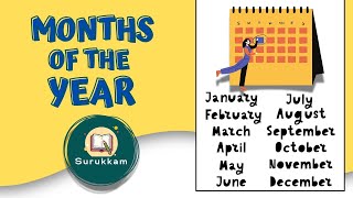 Months of the Year  Preschool English Learning [upl. by Sewellyn]