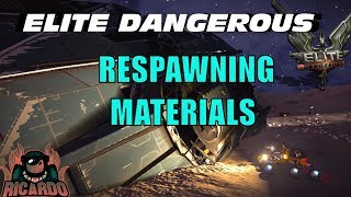 Elite Dangerous Crashed Anaconda Respawning cargo racks [upl. by Irej579]