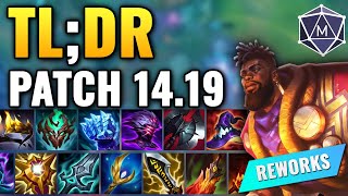 TLDR Patch 1419 CHANGES for Split 3 Season 14  League of Legends [upl. by Rothschild]