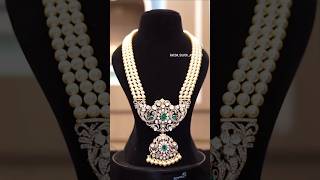 925 Silver Jewellery  Precious Pearls curated with Victorian Pendant CallWhatsApp 9704646699 [upl. by Skees]