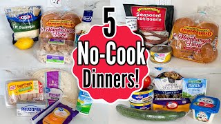 5 EASIEST NoCook Dinners  The BEST Summer Meals  Julia Pacheco Recipes [upl. by Amled]