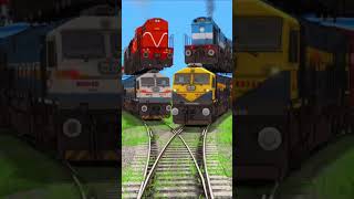 Crazy Forked Railroad Crossing  4 Trains on One Tracks Crossing  TRAIN SIMULATOR 2024  train [upl. by Jorgensen]