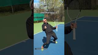 Tennis is a therapy The therapy 🤣 🎥 CoachConorCasey tennis [upl. by Seditsira]