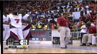 ANGOLA V CAMAROES FINAL AFROBASKET 2007 [upl. by Flory156]