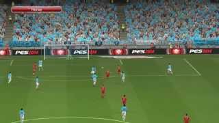 Manchester City  FC Bayern München 13  CL Gruppe D  02102013  Highlights  pes2014 [upl. by Etnelav]