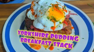 YORKSHIRE PUDDING BREAKFAST STACK 😋 [upl. by Towny]