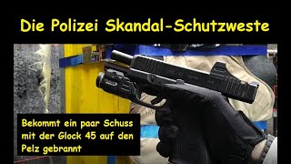 Second Chance SkandalSchutzweste – Beschusstest kugelsichere Polizeiweste mit UZI und Glock [upl. by Leesa]