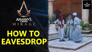 AC Mirage How to Eavesdrop on Doctors amp Poetry Fans in Assassins Creed Mirage [upl. by Leahcimnoj]