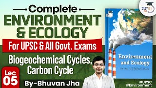 Complete Environment amp Ecology  Lec 05  Biogeochemical Cycles Carbon Cycle  UPSC [upl. by Brion]