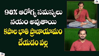 Kapalbhati Pranayama  Kapalabhati Breathing In Telugu  How To Lose Weight In Telugu [upl. by Bruner577]