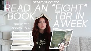 reading my entire tbr in a week episode 2 spoiler free reading vlog [upl. by Aitnom]