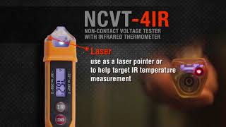 Klein Tools NCVT4IR Non Contact Voltage Tester w Infrared Thermometer [upl. by Ecargyram793]