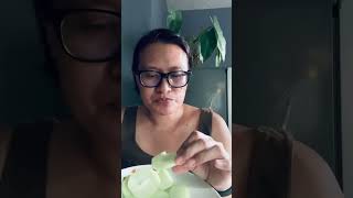 FRESH SAYOTE RAW VEGES raw mukbang asmr vegetarian [upl. by Fairbanks]