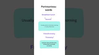 Portmanteau words english [upl. by Christina265]