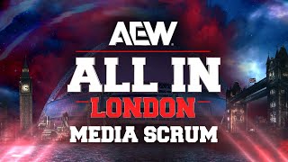 AEW All In London Post Show Media Scrum  82524 Wembley Stadium [upl. by Anisirhc707]