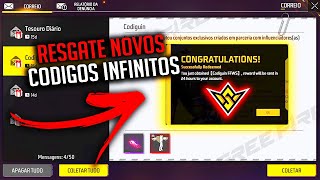 RESGATE AGORA 8 CODIGUINS INFINITOS TODOS PODEM RESGATAR CODIGO UNIVERSAL MUNDIAL 2024 FREE FIRE ff [upl. by Elsa]