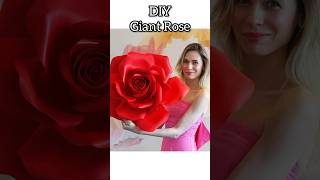 DIY Tutorial how to make Wall Decor Flower Giant Foam Rose Tutorial [upl. by Aelegna]