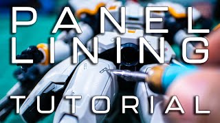 Panel Lining  Beginner Gunpla Tutorial [upl. by Aihsemat]