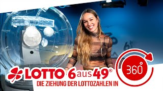 Die Ziehung der Lottozahlen vom 31072024 in 360 Grad [upl. by Ym]