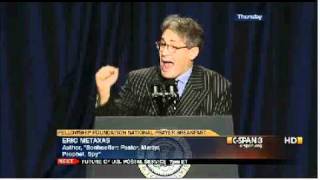 Eric Metaxas at National Prayer Breakfast 02022012 AD [upl. by Ariadne]