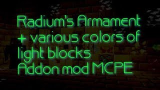 MCPE  Radiums Armament MOD [upl. by Walker70]