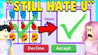 I traded my BIGGEST HATER in Adopt Me [upl. by Aneetsirk]