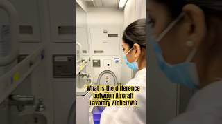 What is the difference between aircraft LavatoryToiletWCSink🤔💭🧑‍✈️ cabincrew shortsvideo [upl. by Eirrej289]