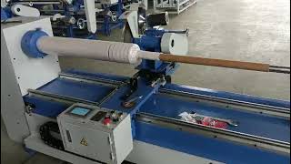 Roll To Roll Strip Slitting Machine  Rollpacked Fabric Cutting Machine [upl. by Onaireves595]