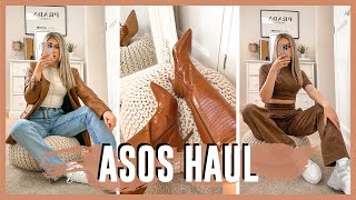 WINTER ASOS TRY ON HAUL 2021  NEUTRAL amp AESTHETIC PIECES [upl. by Lynsey]