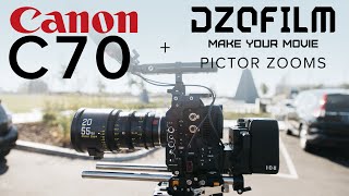 CANON C70  DZO PICTOR ZOOMS  Bike Commercial BTS [upl. by Trah]