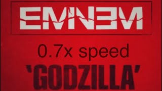 Godzilla Eminem 07 speed is amazing 🤩 [upl. by Nairred579]