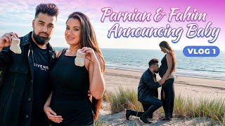 Parnian amp Fahim  Our Baby Announcement  Baby Vlog 1 [upl. by Veneaux]