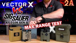 Best Laser Rangefinder  Vectronix Vector X vs Sig Sauer Kilo 10K Gen II  Max Distance Test [upl. by Anastatius794]