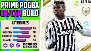 THE MOST ICONIC BEST PRIME POGBA CMCAM BUILD EA FC 24 Pro Clubs [upl. by Murat]