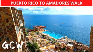 PUERTO RICO to AMADORES Walk Gran Canaria 2023 🔴 Gloria Palace Amadores to Promenade [upl. by Velma]