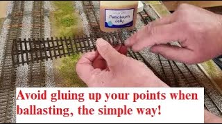 Avoid gluing your points up when ballasting the simple way [upl. by Wager]