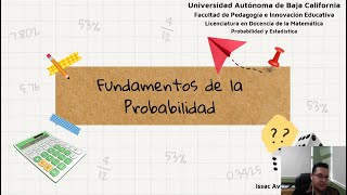 Fundamentos de la Probabilidad [upl. by Medrek]