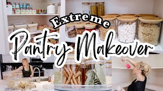 EXTREME PANTRY MAKEOVER  Pantry Organization Ideas 2023  DIY Pantry Transformation [upl. by Barber]