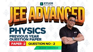 JEE ADVANCED PREVIOUS YEAR 2021 QUESTION  PAPER  2 PHYSICS  QUESTION 2   XYLEM JEE ADVANCED [upl. by Tamar882]