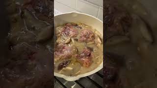 chicken thighs in mushroom sauce [upl. by Dudden]