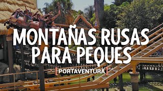 MONTAÑAS RUSAS PARA NIÑOS EN PORTAVENTURA  POV [upl. by Haikan5]